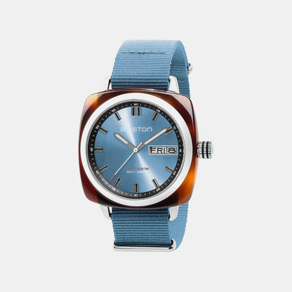 Men Quartz Blue Dial Analog NATO Watch 23342.SA.TS.25.NIB