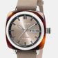 Men Quartz Beige Dial Analog NATO Watch 23342.SA.TS.30.NT