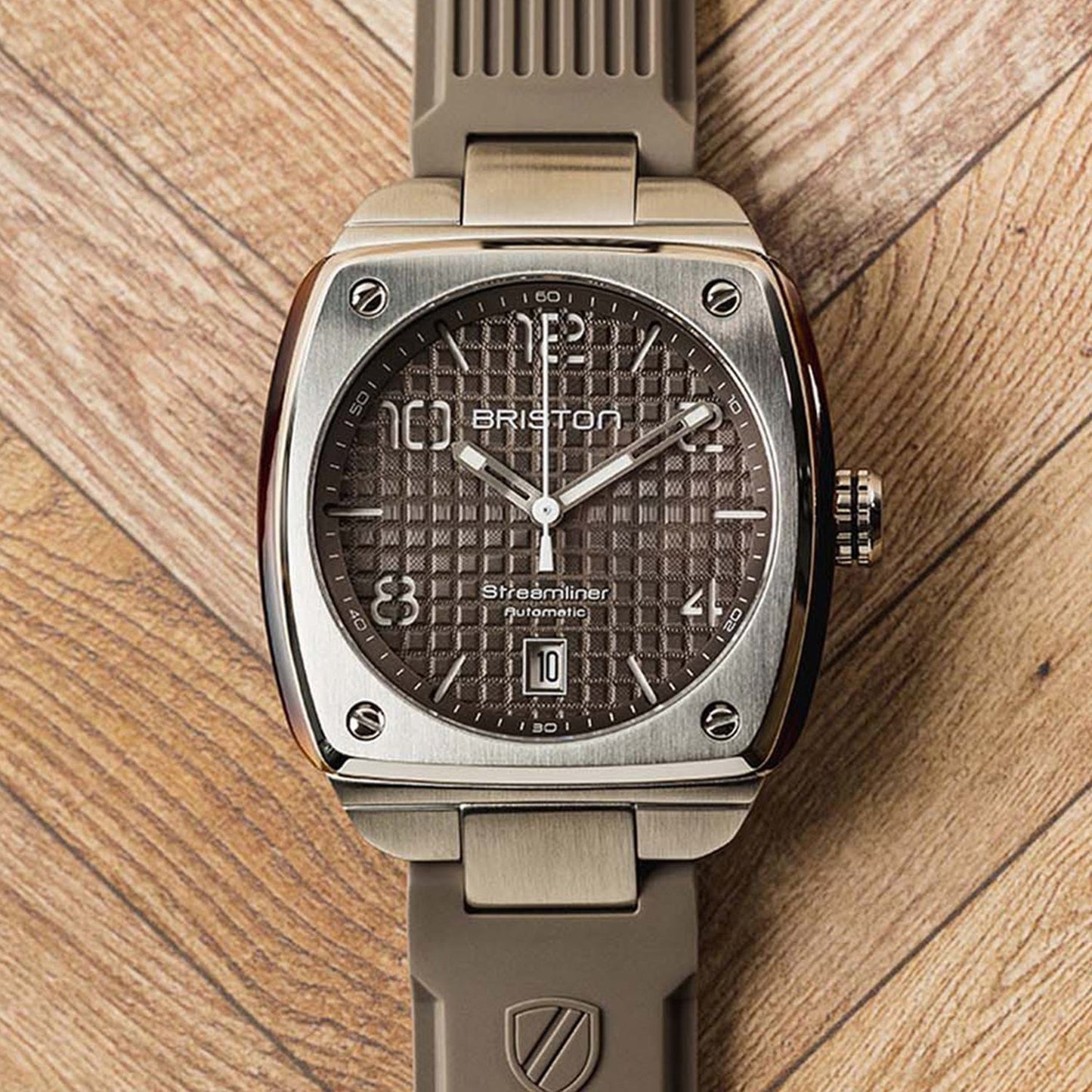 Streamliner Urban Men Automatic Grey Dial Analog Rubber Watch 23640.S.T.30.RT