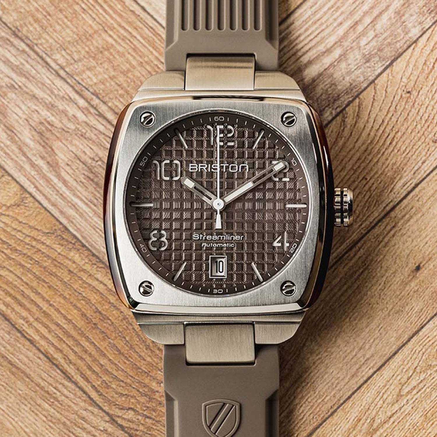 Streamliner Urban Men Automatic Grey Dial Analog Rubber Watch 23640.S.T.30.RT