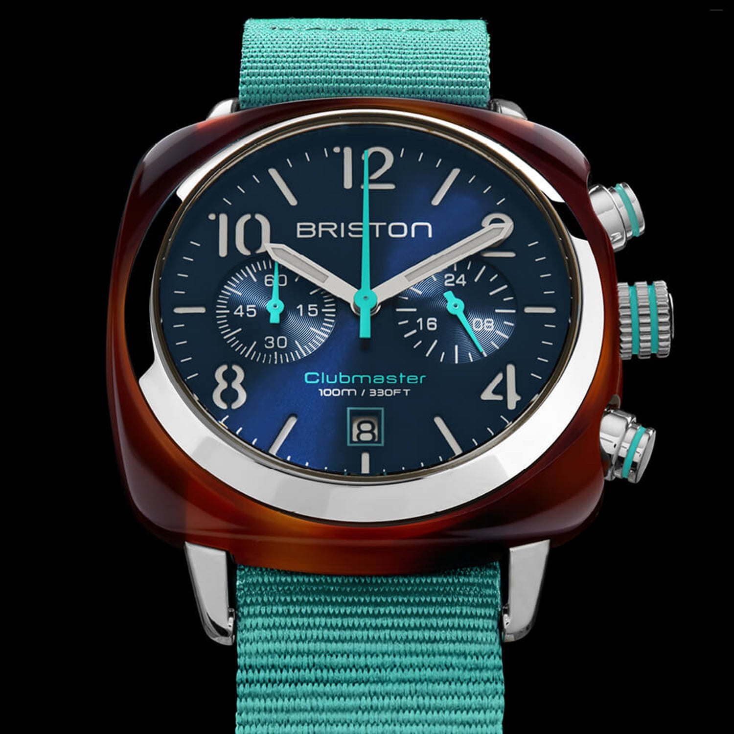 Men Quartz Blue Dial Chronograph NATO Watch 24140.SA.T.15.NBT