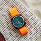 Clubmaster Classic Unisex Quartz Green Dial Chronograph NATO Watch 24140.SA.T.27.NOG