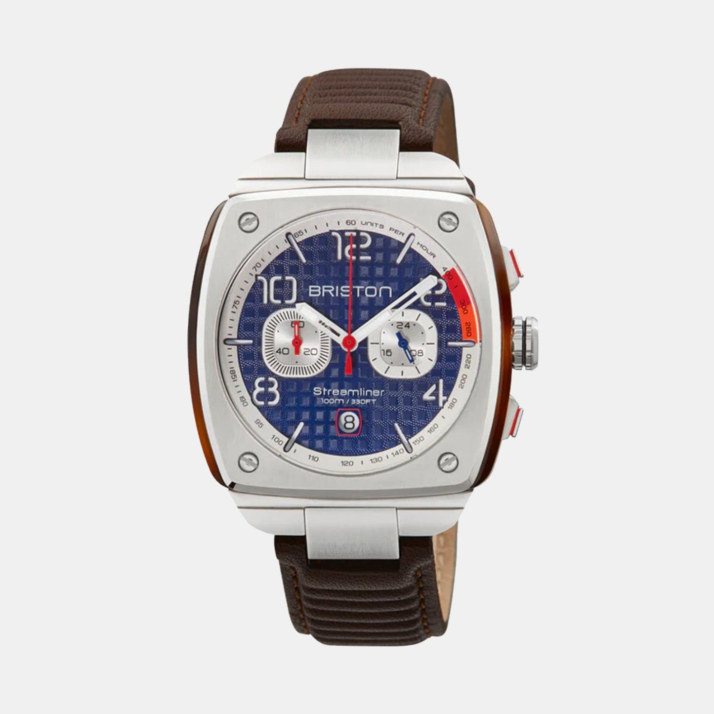 Streamliner Urban Men Quartz Blue Dial Chronograph Leather Watch 24142.S.T.15.LBR