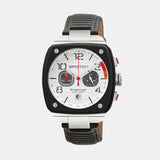 Streamliner Urban Men Quartz White Dial Chronograph Leather Watch 24142.SA.B.2.LB