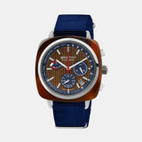 Clubmaster Regatta Men Quartz Brown Dial Chronograph NATO Watch 241542.SA.T.15W.NNB