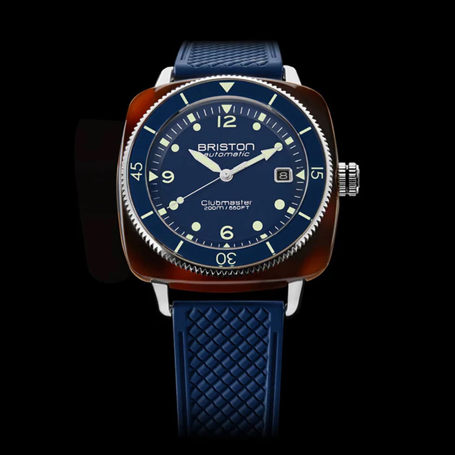 Clubmaster Diver Men Automatic Blue Dial Analog Rubber Watch 241740.SA.T.15.FNB