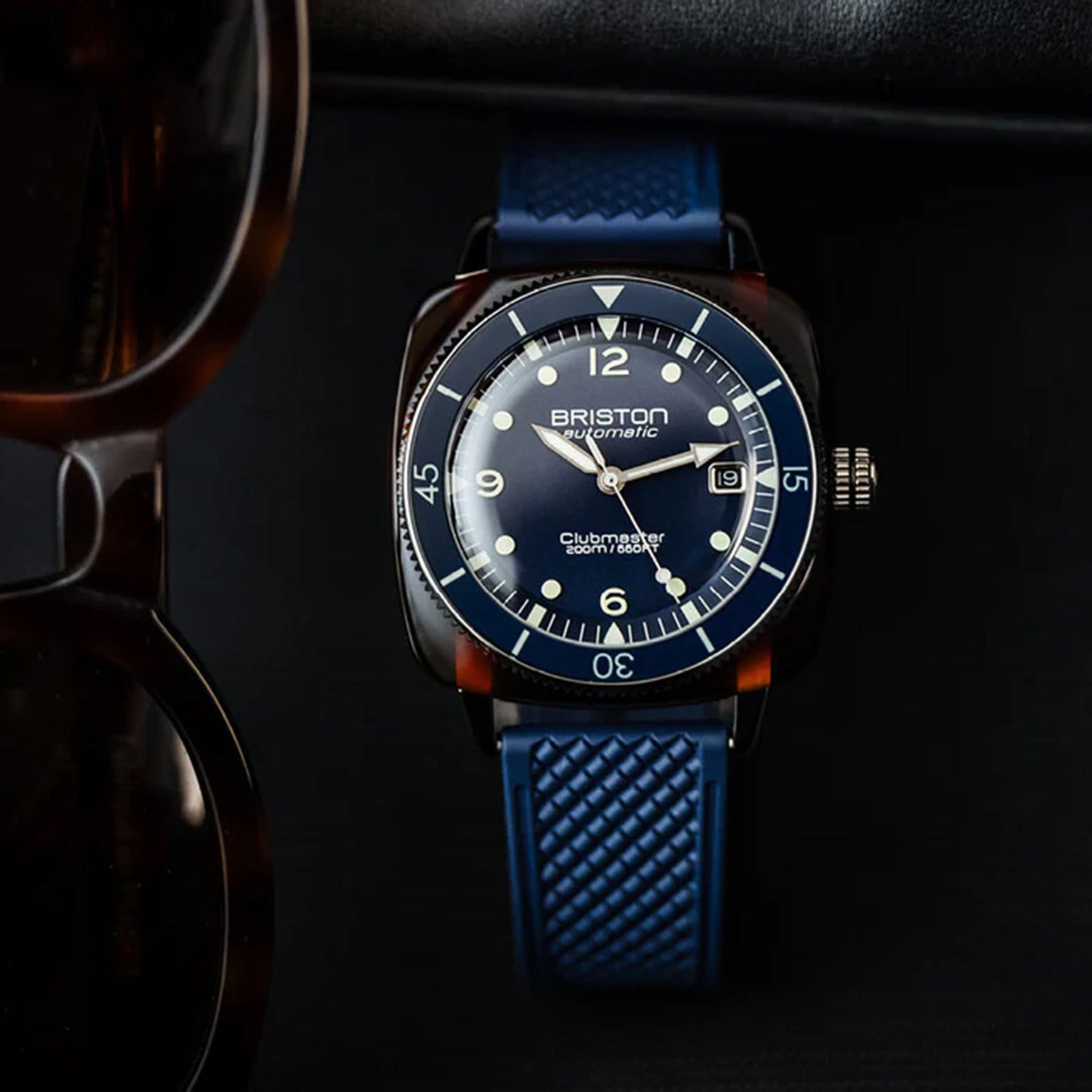 Clubmaster Diver Men Automatic Blue Dial Analog Rubber Watch 241740.SA.T.15.FNB