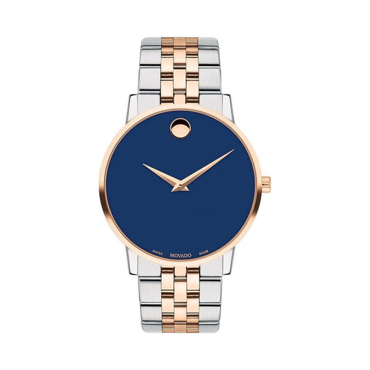 Movado Museum Classic Blue Dial Two-Tone Men's Watch 0607267