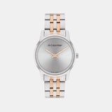 Swiss Dressed Women Quartz Grey Dial Analog Stainless Steel Watch 25000020