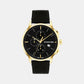 Swiss Chrono Men Quartz Black Dial Chronograph Leather Watch 25000038