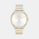 Timeless Women Quartz Silver Dial Analog Stainless Steel Watch 25100002