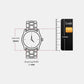 Timeless Women Quartz Black Dial Analog Stainless Steel Watch 25100003