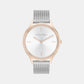 Timeless Women Quartz Silver Dial Analog Mesh Watch 25100006