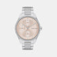 Spark Women Quartz Pink Dial Multi-Function Stainless Steel Watch 25100007