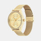 Spark Women Quartz Gold Dial Multi-Function Stainless Steel Watch 25100011
