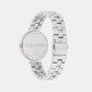 Gleam Women Quartz Black Dial Analog Stainless Steel Watch 25100012