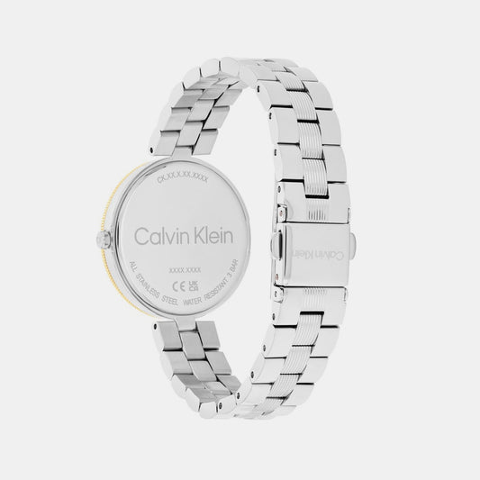 Gleam Women Quartz Black Dial Analog Stainless Steel Watch 25100012