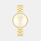 Gleam Women Quartz Champagne Dial Analog Stainless Steel Watch 25100014