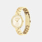 Gleam Women Quartz Champagne Dial Analog Stainless Steel Watch 25100014