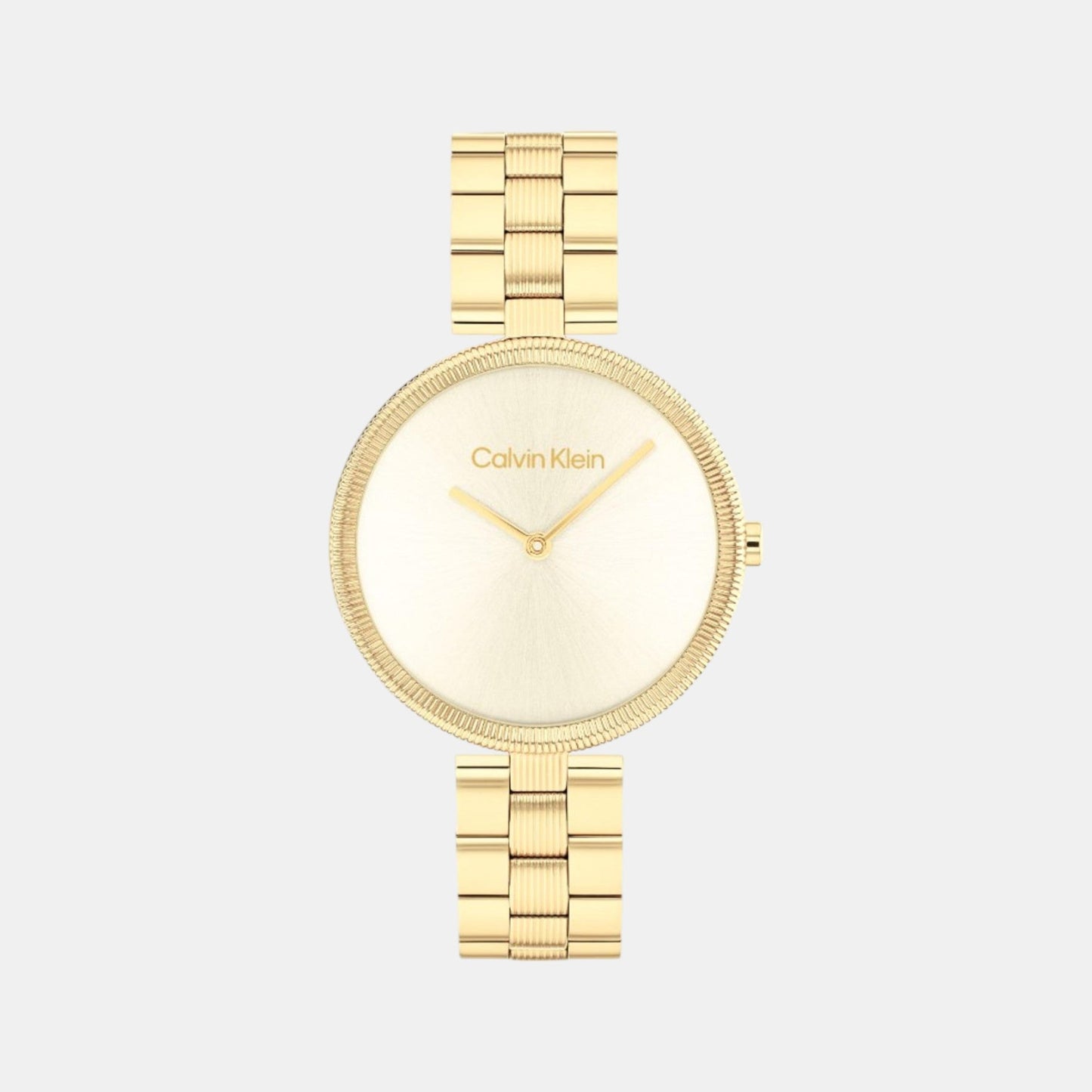 Gleam Women Quartz Champagne Dial Analog Stainless Steel Watch 25100014