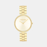 Gleam Women Quartz Champagne Dial Analog Stainless Steel Watch 25100014