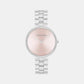 Gleam Women Quartz Pink Dial Analog Stainless Steel Watch 25100015