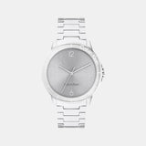Women Quartz Grey Dial Analog Stainless Steel Watch 25100022