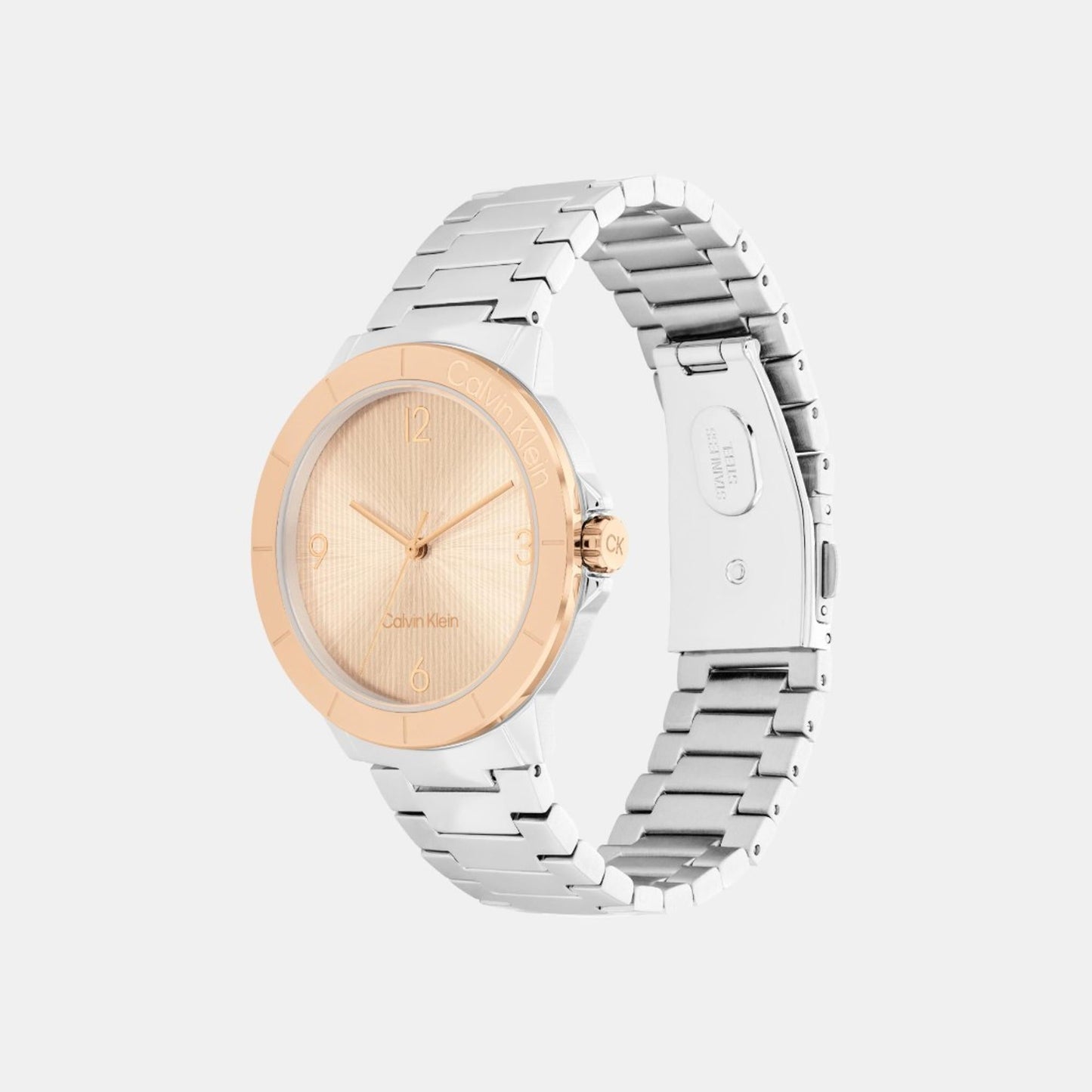 Vivacious Women Quartz Gold Dial Analog Stainless Steel Watch 25100025