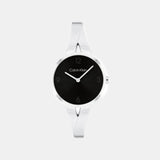 Women Quartz Black Dial Analog Stainless Steel Watch 25100026