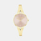 Joyful Women Quartz Pink Dial Analog Stainless Steel Watch 25100027