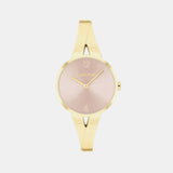Joyful Women Quartz Pink Dial Analog Stainless Steel Watch 25100027