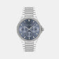 Vibrancy Women Quartz Blue Dial Multi-Function Stainless Steel Watch 25100051