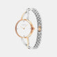 Sculpted Embrace Women Quartz Silver Dial Analog Stainless Steel Watch 25100060