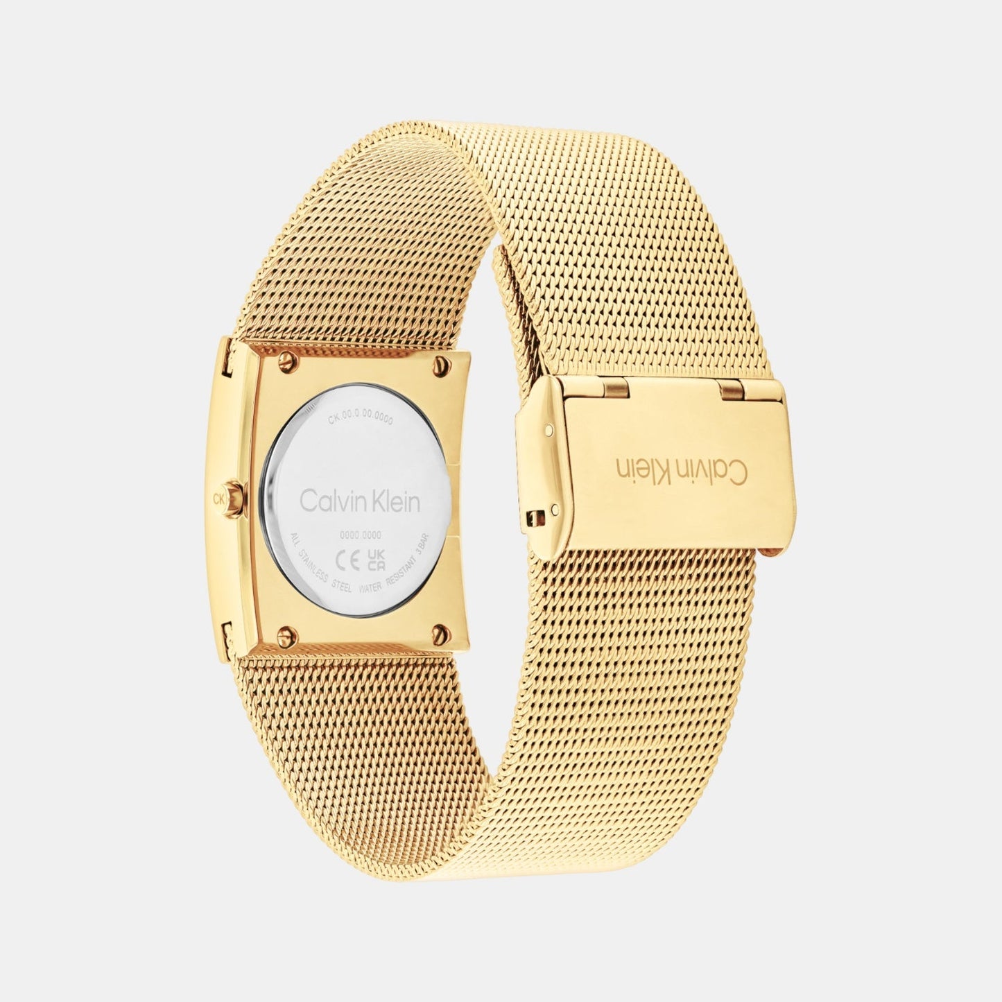 Ck Pulse Women Quartz Gold Dial Analog Mesh Watch 25100062