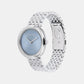 Women Quartz Blue Dial Analog Stainless Steel Watch 25100065