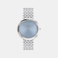 Women Quartz Blue Dial Analog Stainless Steel Watch 25100065