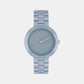 Ck Pure Women Quartz Blue Dial Analog Stainless Steel Watch 25100074