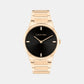 Ck Linear Elegance Women Quartz Black Dial Analog Stainless Steel Watch 25100086