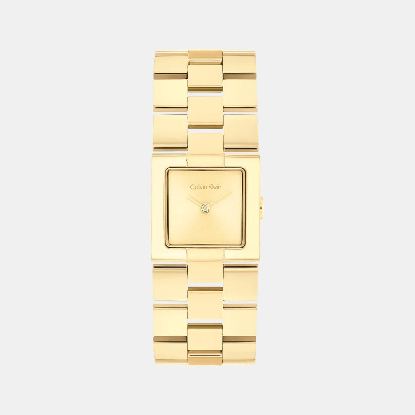 Ck Meridian Women Quartz Gold Dial Analog Stainless Steel Watch 25100089