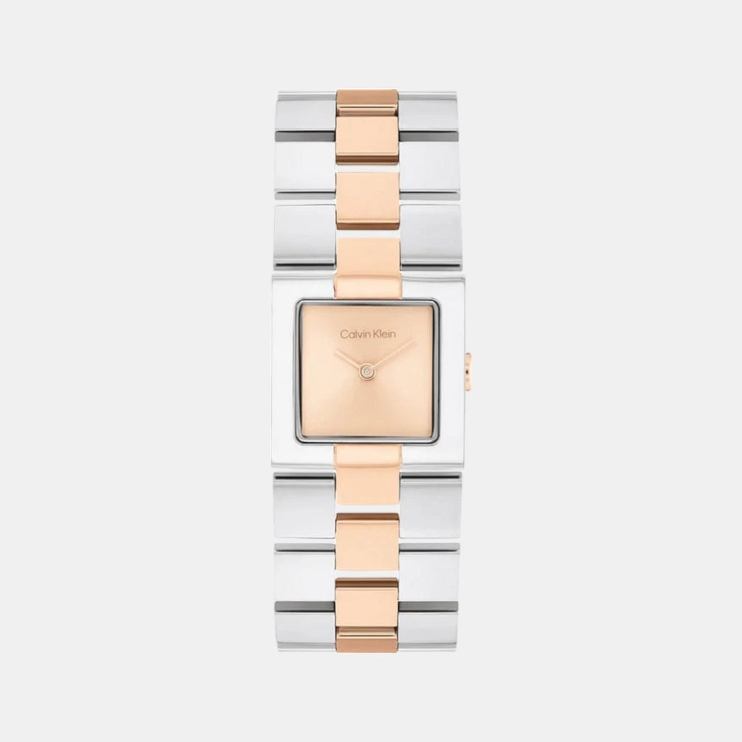 Ck Meridian Women Quartz Pink Dial Analog Stainless Steel Watch 25100092