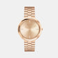Women Quartz Pink Dial Analog Stainless Steel Watch 25100095