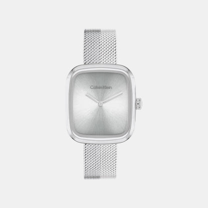 Adore Women Quartz Silver Dial Analog Mesh Watch 25100098