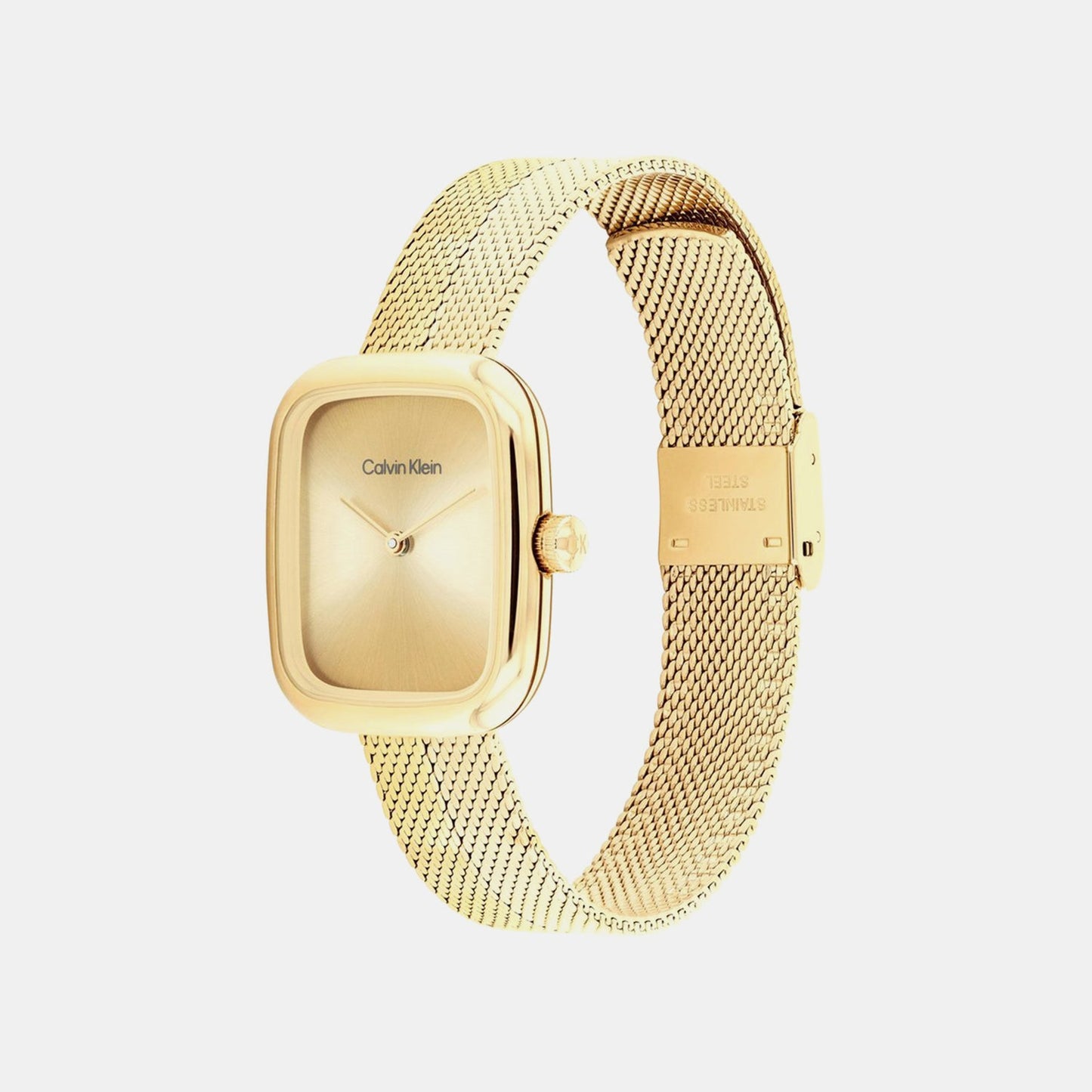 Ck Adore Women Quartz Gold Dial Analog Stainless Steel Watch 25100099