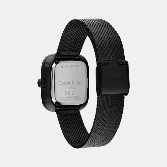 Ck Adore Women Quartz Black Dial Analog Mesh Watch 25100100