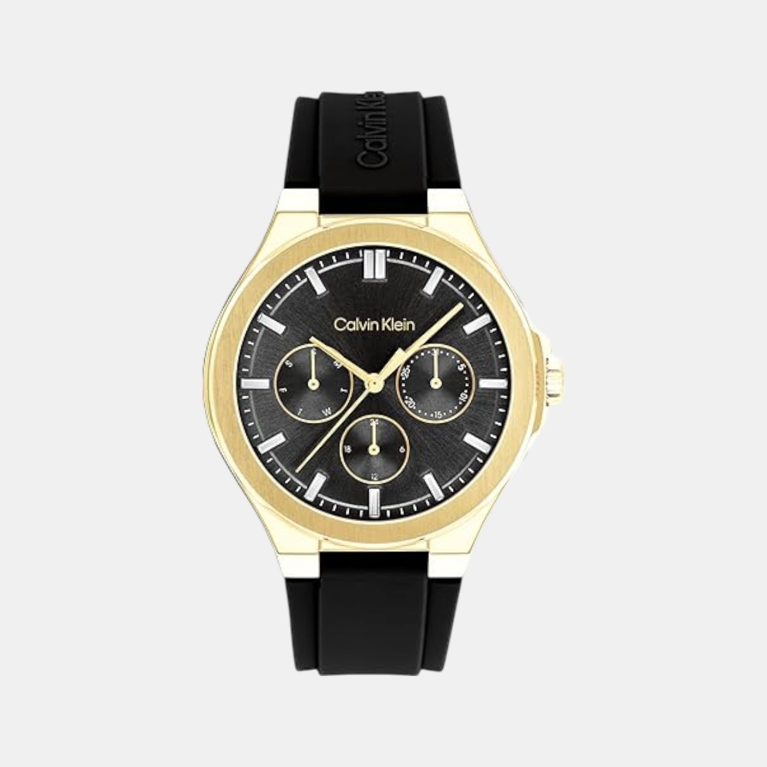 Vibrancy Women Quartz Black Dial Multi-Function Leather Watch 25100107