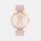Vibrancy Women Quartz Pink Dial Multi-Function Leather Watch 25100108