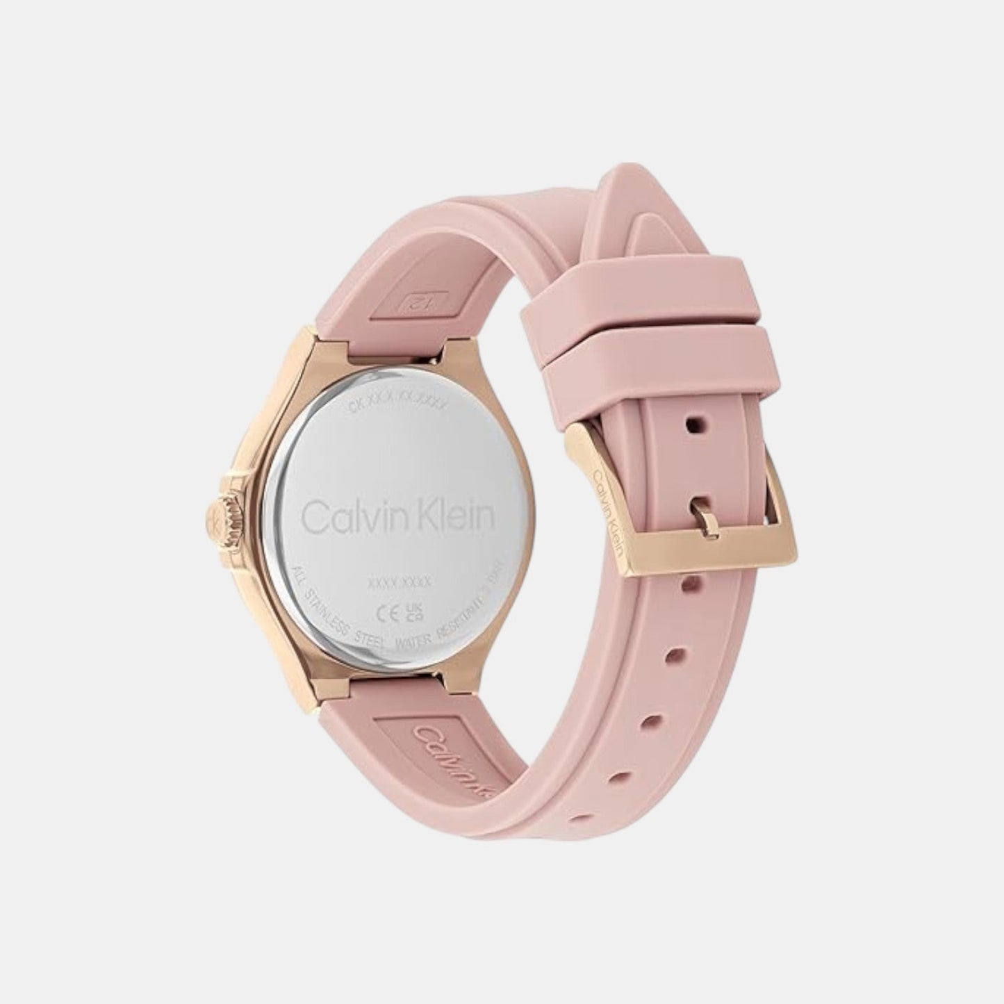 Vibrancy Women Quartz Pink Dial Multi-Function Leather Watch 25100108