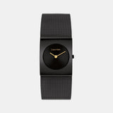 Ck Pulse Women Quartz Black Dial Analog Mesh Watch 25100109