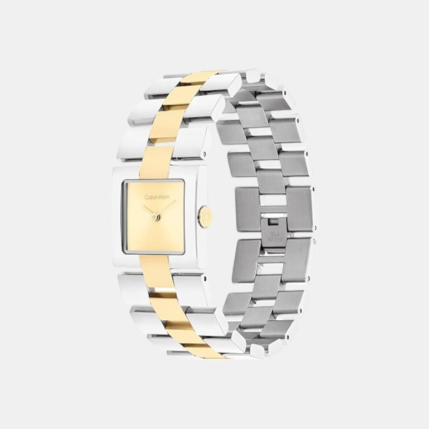 Ck Meridian Women Quartz Gold Dial Analog Stainless Steel Watch 25100115