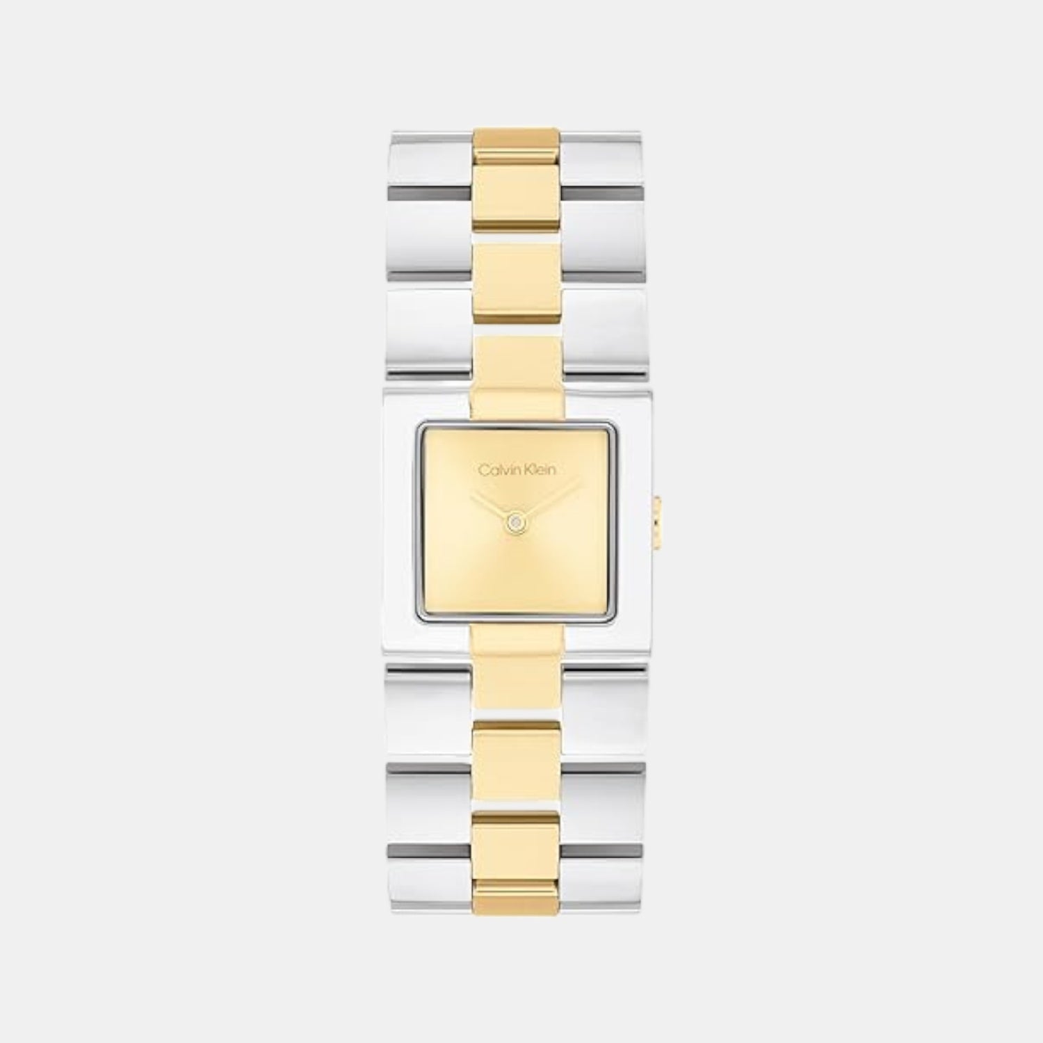 Ck Meridian Women Quartz Gold Dial Analog Stainless Steel Watch 25100115
